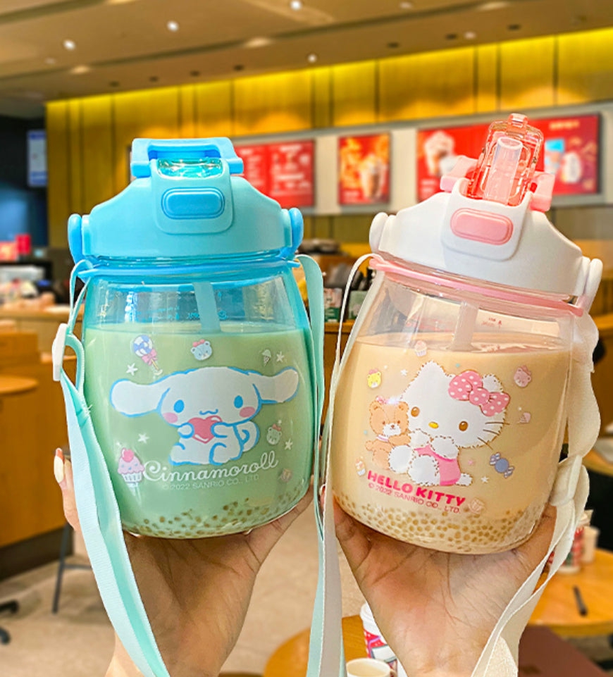 Houseware |  Kawaii Printed Water Bottle Houseware Blue