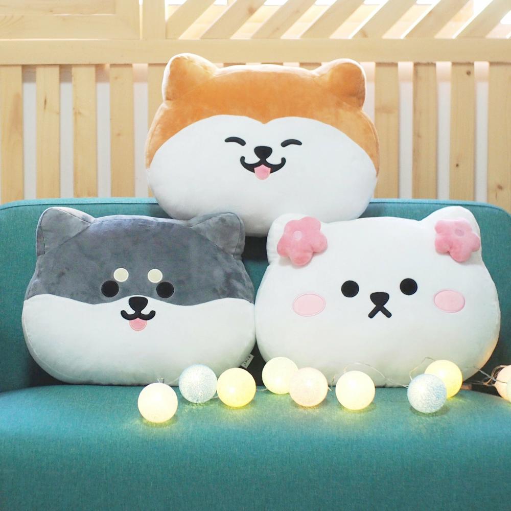 Houseware |  Kawaii Puppy Pillow Houseware Gray