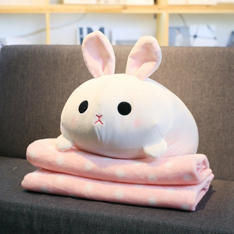 Houseware |  Kawaii Rabbit Pillow & Blanket Houseware Houseware