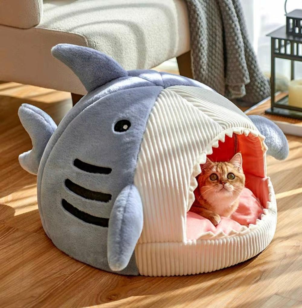 Houseware |  Kawaii Shark Pet Nest Houseware Blue / L