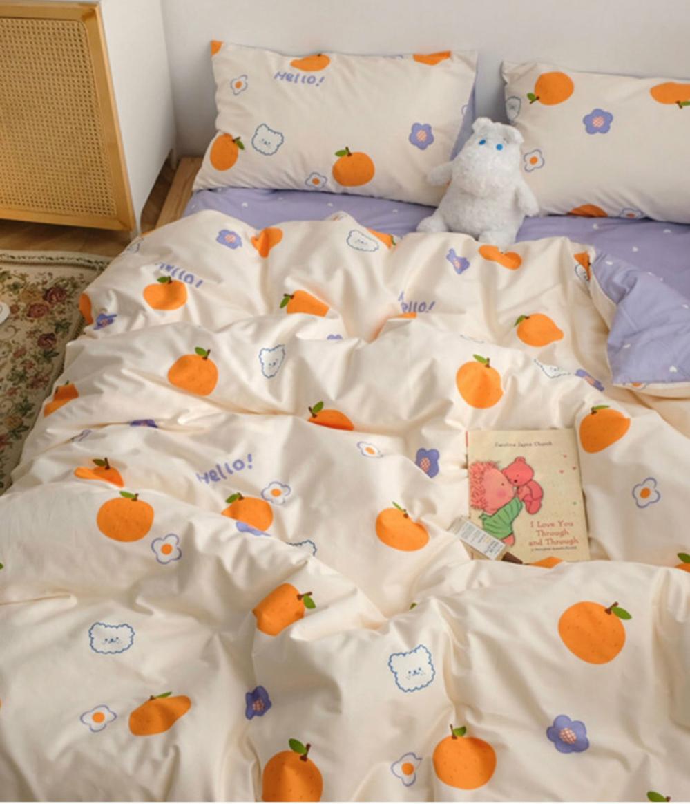 Houseware |  Orange Bear Bedding Set Houseware Houseware