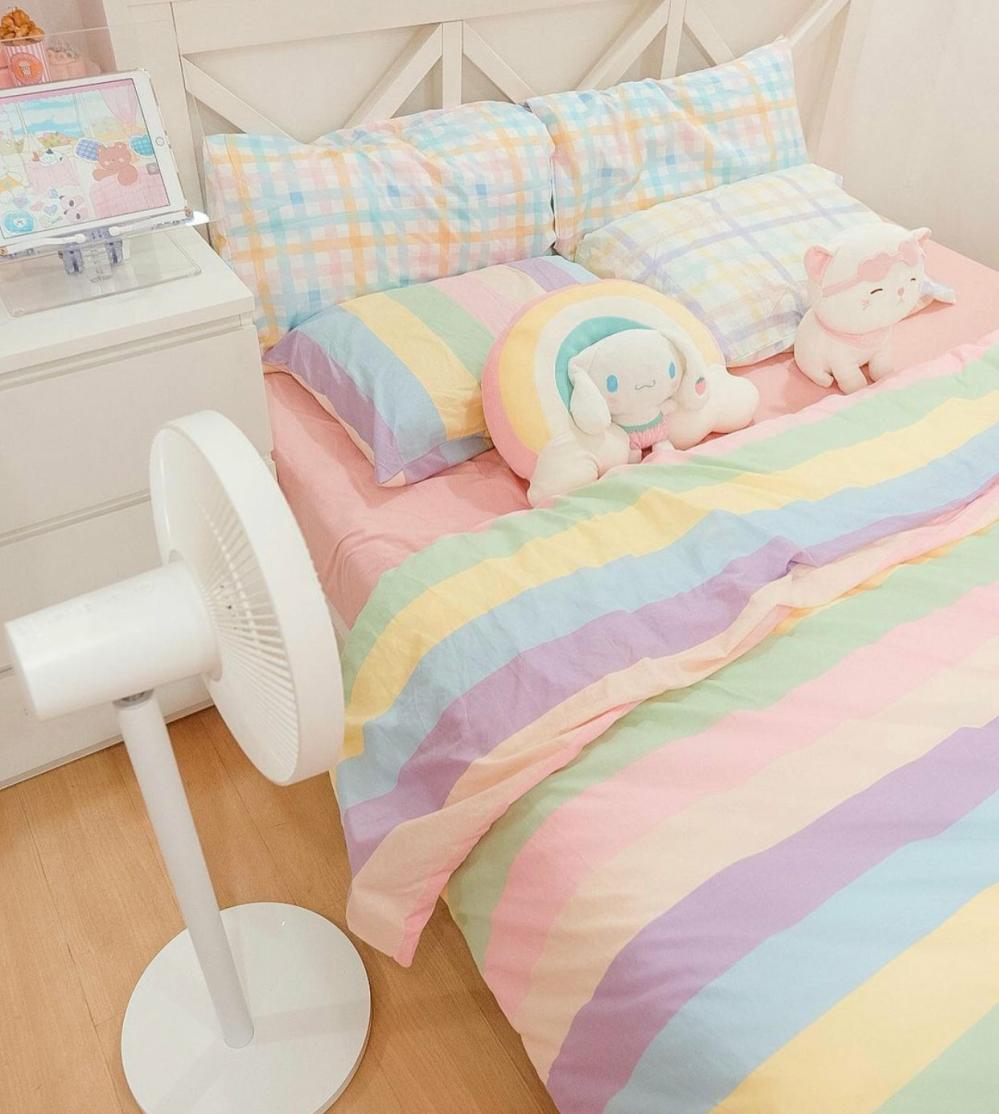 Houseware |  Pastel Rainbow Bedding Set Houseware Houseware