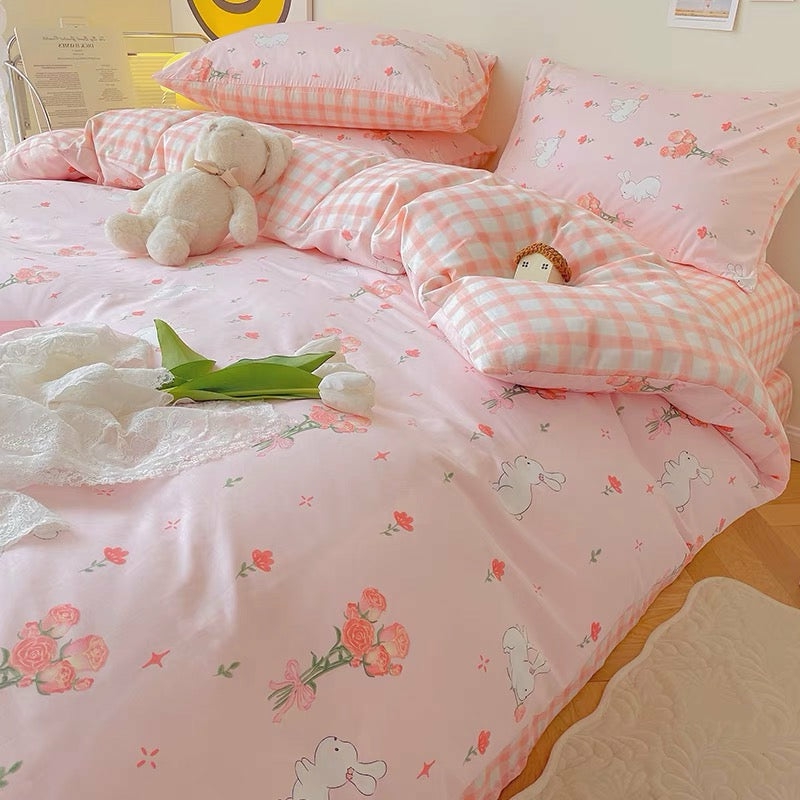 Houseware |  Rabbit And Flower Bedding Set Houseware Houseware