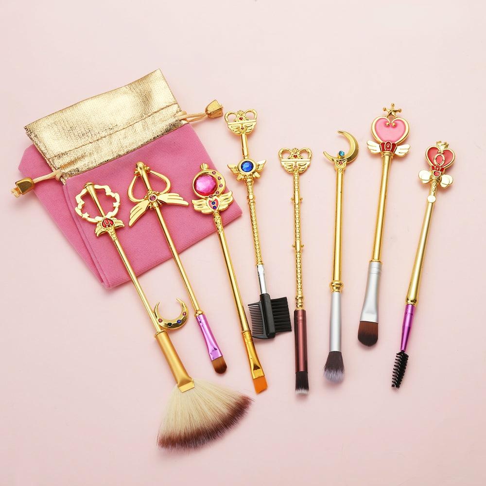 Houseware |  Soft Girl Makeup Brush Suit Houseware Gold