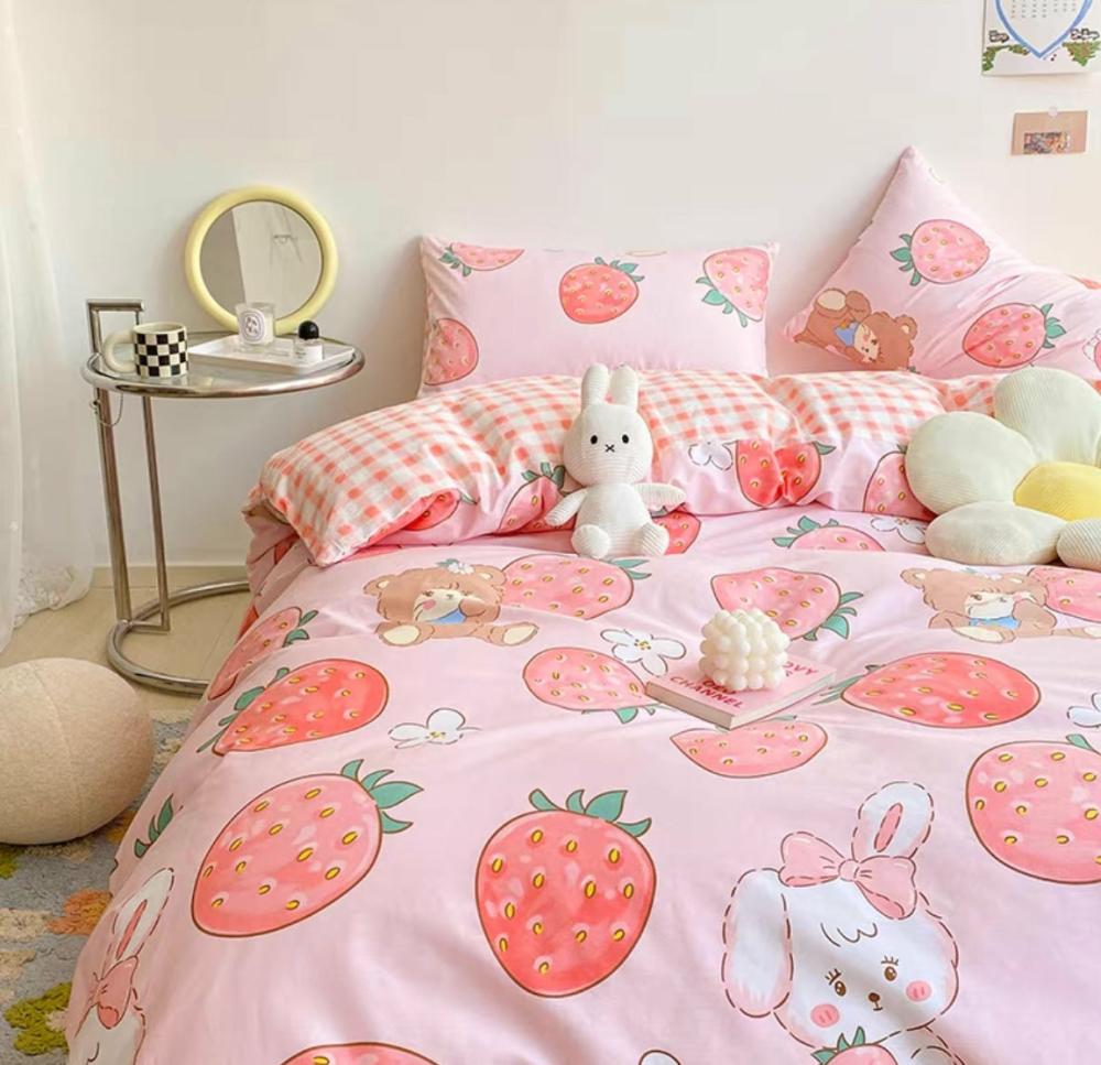 Houseware |  Strawberry Bear Bedding Set Houseware Houseware