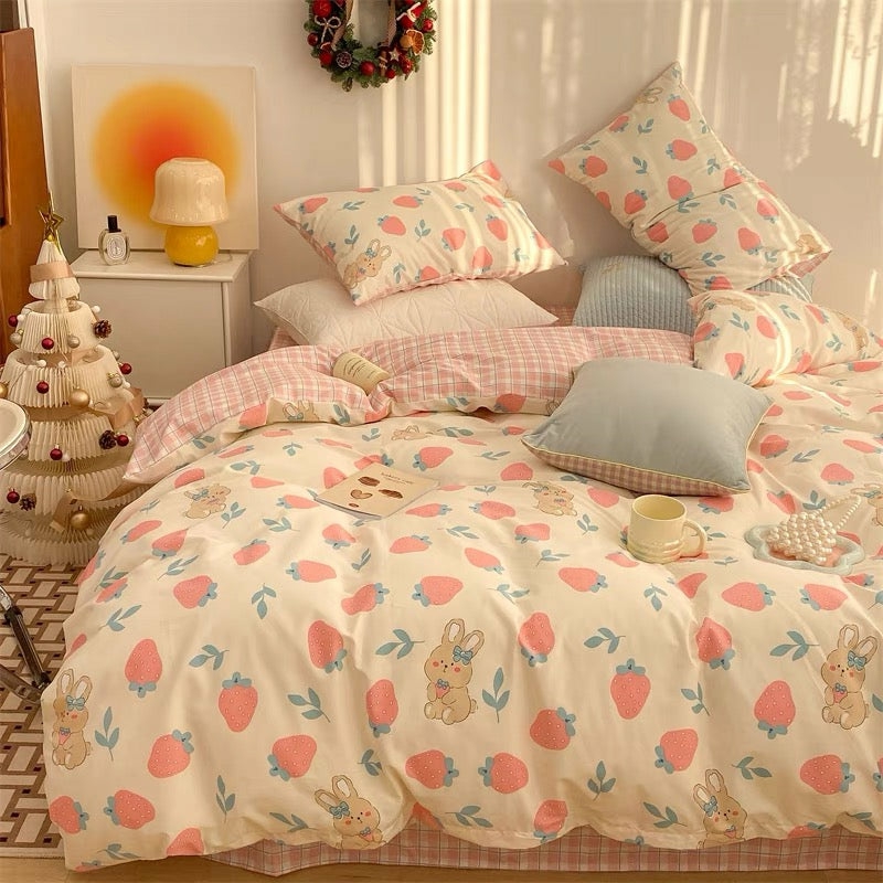 Houseware |  Strawberry Rabbit Bedding Set Houseware Houseware