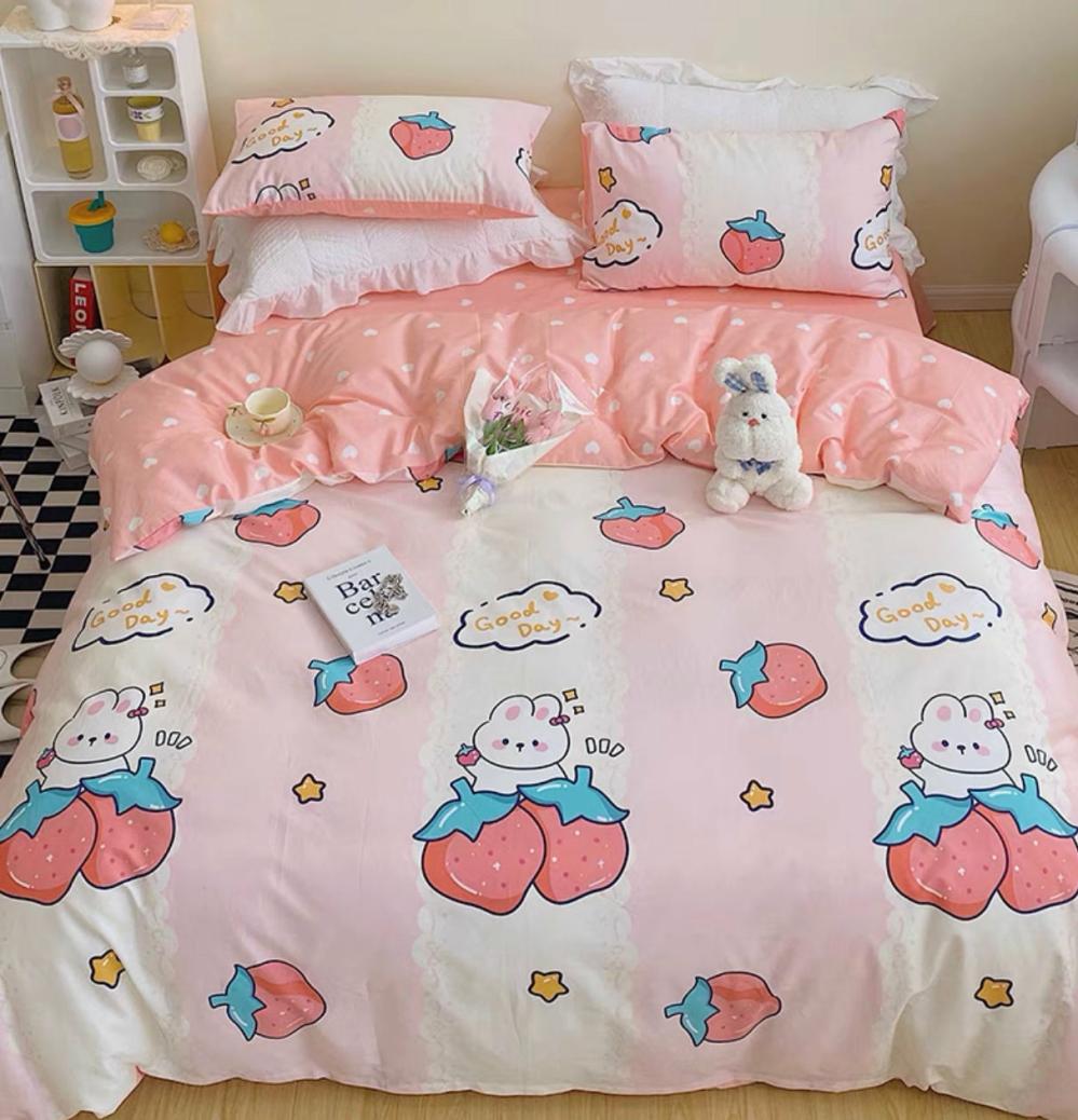 Houseware |  Strawberry Rabbit Bedding Set Houseware Houseware