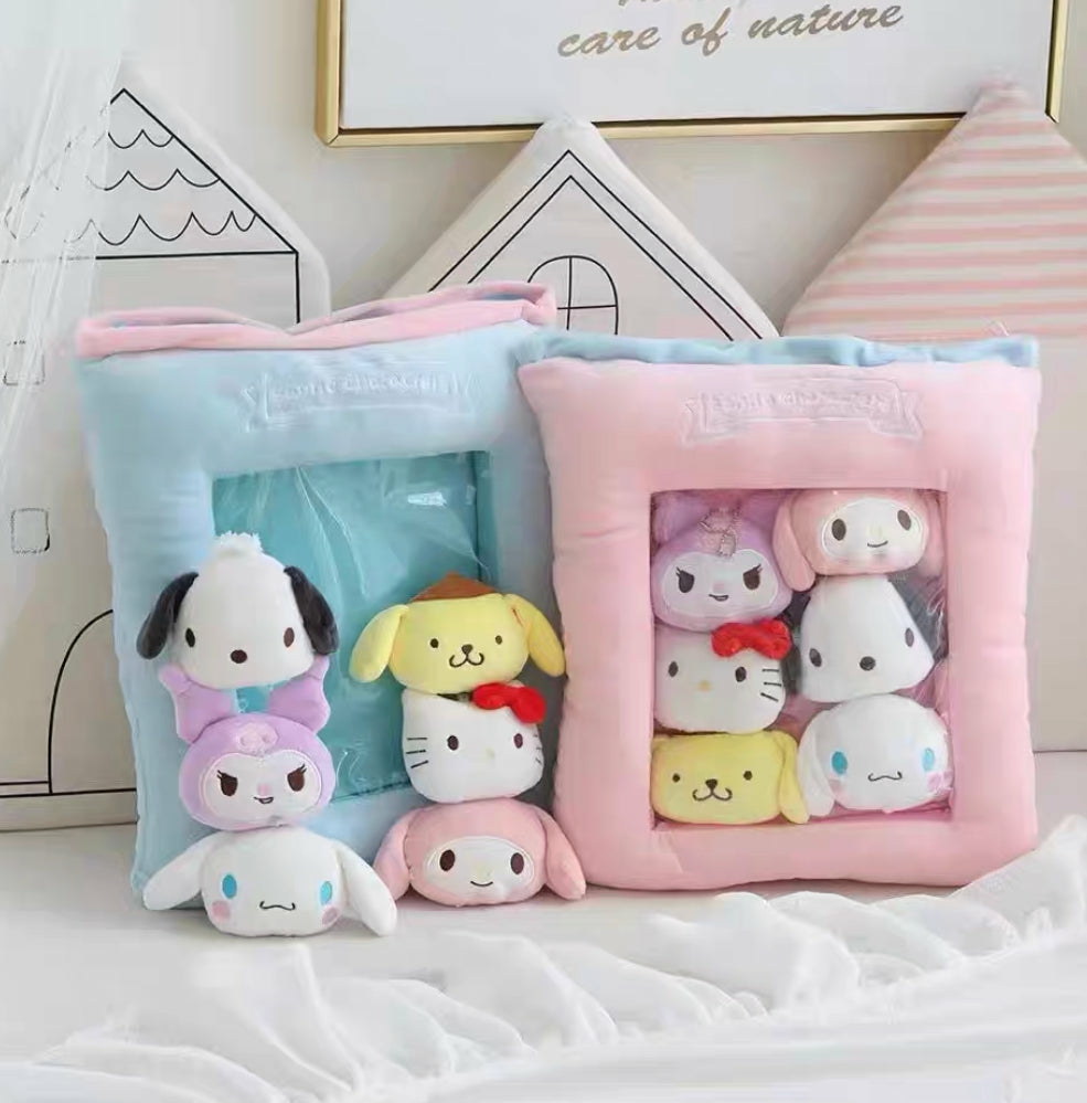 Houseware |  Sweet Cartoon Dolls Pillow Houseware Blue