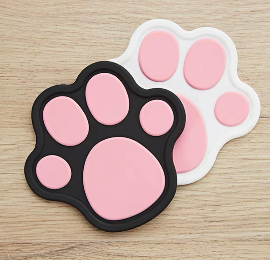 Houseware |  Kawaii Paw Cup Mat Houseware Black