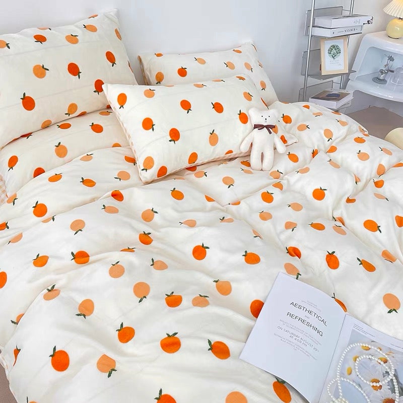 Houseware |  Soft Orange Bedding Set Houseware Houseware