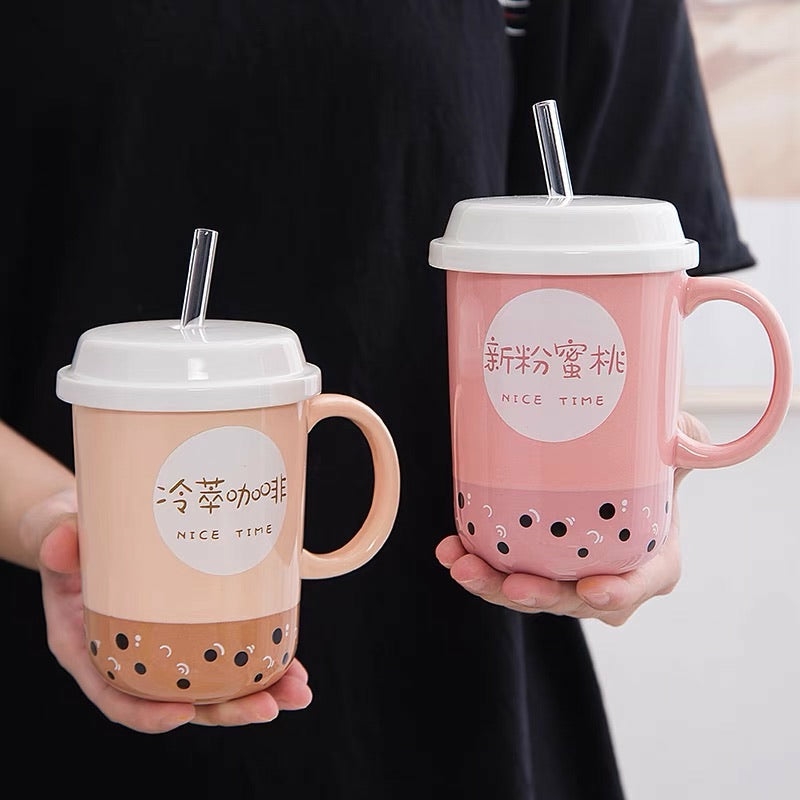 Houseware |  Kawaii Boba Mug Houseware Green